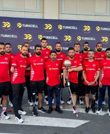 Avrupa şampiyonu Ampute Milli Futbol Takımı, yurda döndü