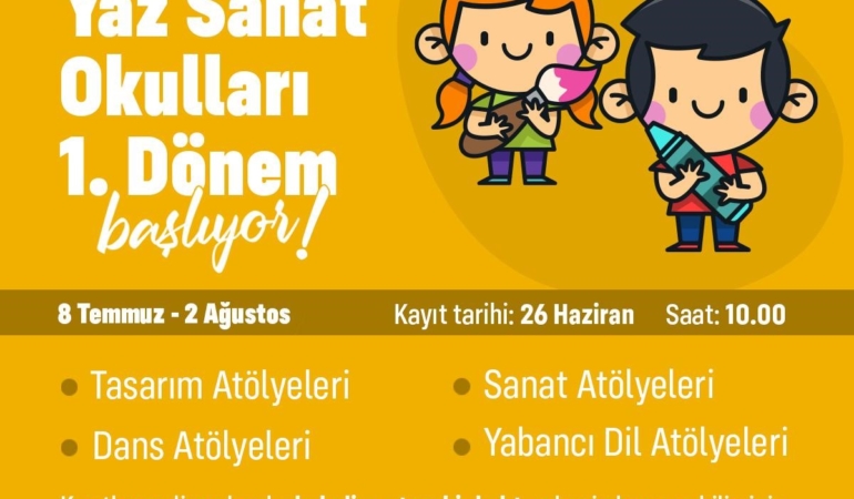 Çocuklar için ücretsiz yaz programı: 12 farklı alanda eğitimler verilecek