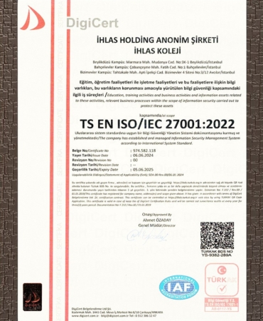 İhlas Koleji kalitesi uluslararası onayla tescillendi