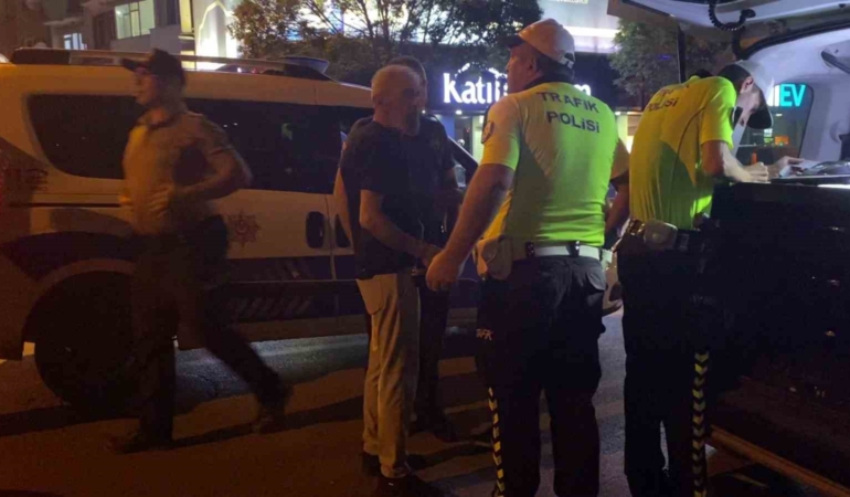 İnegöl’de polisin alkollü sürücüyle imtihanı