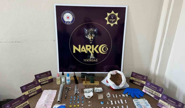 Tekirdağ’da uyuşturucu operasyonu