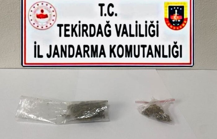 Tekirdağ’da uyuşturucu operasyonunda bonzai, esrar ve metamfetamin ele geçirildi