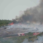 Tuzla’da Piyade Okulu içerisinde yangın