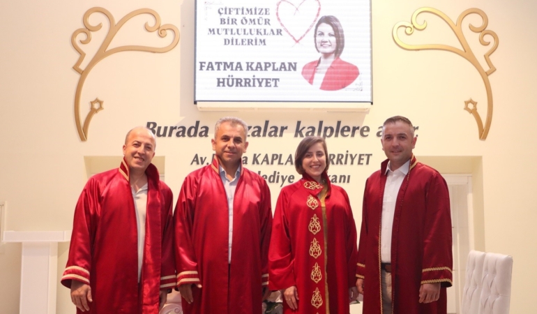 1 TL olan nikah salonlarından 3 ayda bin 107 çift faydalandı