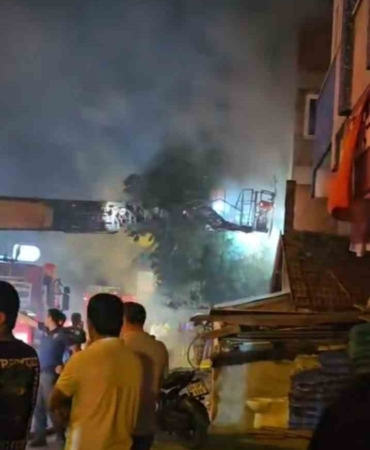 Ataşehir’de yangın paniği