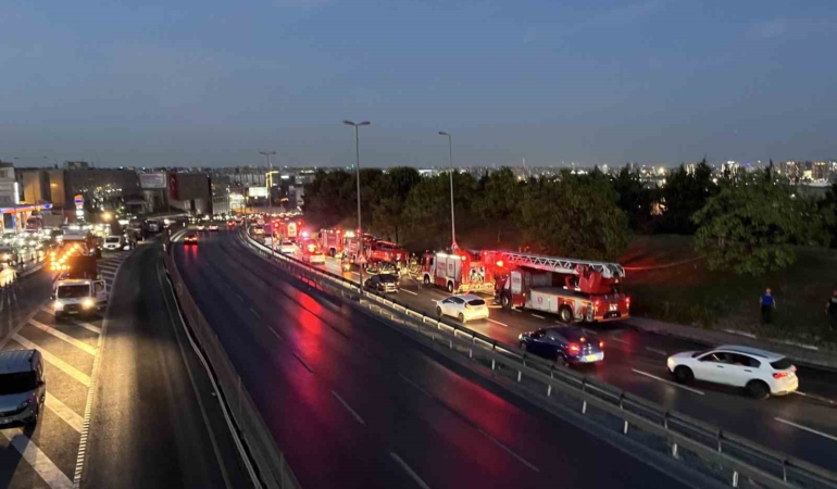 Atatürk Havalimanı çevresindeki yeşillik alanda yangın