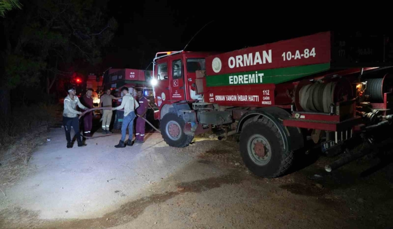 Ayvalık’ta ki orman yangını kontrol altına alındı