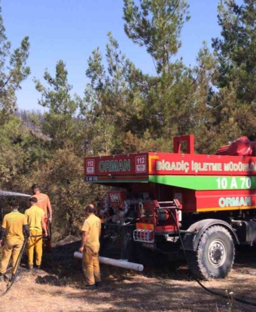 Balıkesir’deki yangın 20 saat sonra kontrol altında