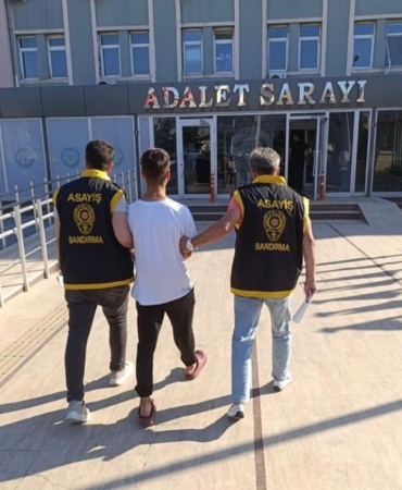 Balıkesir’den çala çala gitti Bandırma’da yakalandı