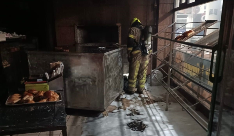 Bandırma’da simit fırınında yangın