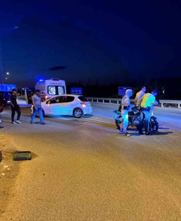 Bilecik’te otomobile çarpan motosiklet sürücüsü yaralandı