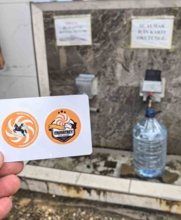 Bu köydeki çeşmeler kartla çalışıyor...