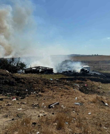 Çorlu’da korkutan yangın