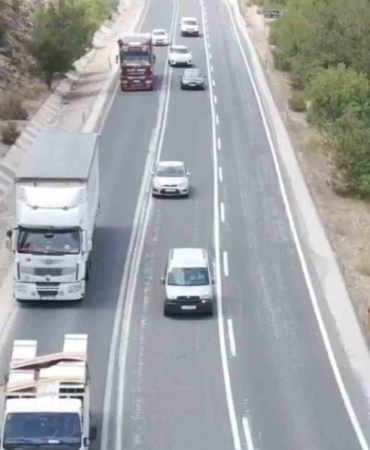 Drone denetiminde 14 sürücüye 21 bin 84 TL para cezası