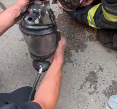 İtfaiyeden hayat kurtaran müdahale