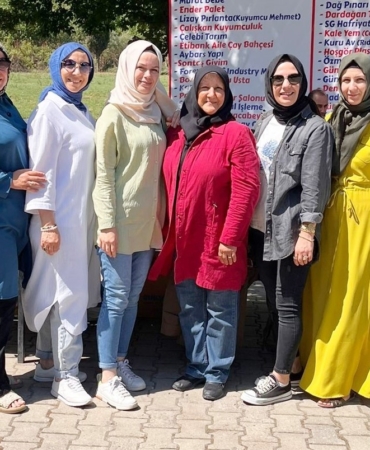 Kadın avcılar hünerlerini sergiledi