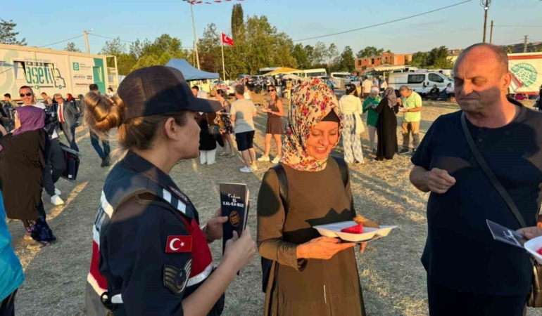 Karpuz Şenliğinde KADES uygulaması tanıtıldı