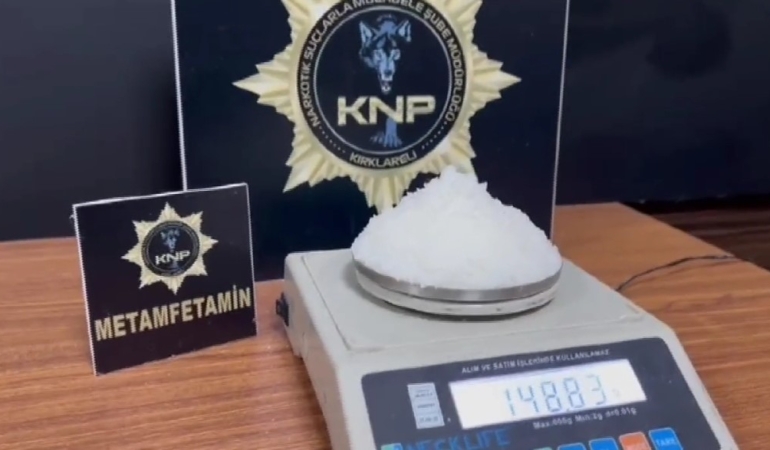 Kırklareli’nde 250 bin liralık uyuşturucu ele geçirildi
