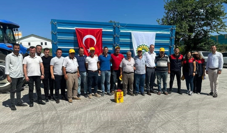 Kırklareli’nde ilk ayçiçeği hasadı yapıldı