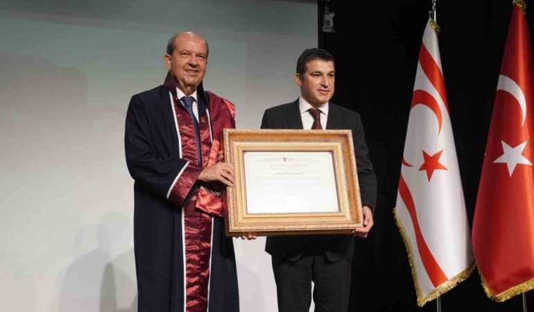 KKTC Cumhurbaşkanı Tatar’a fahri doktora