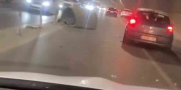 Pendik’te tünelin havalandırma borusu yola düştü, faciadan dönüldü