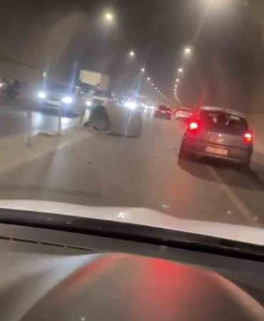 Pendik’te tünelin havalandırma borusu yola düştü, faciadan dönüldü