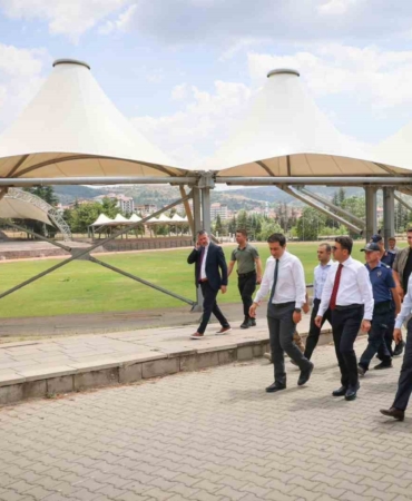 Söğüt şenlikleri için alanda incelemeler yapıldı