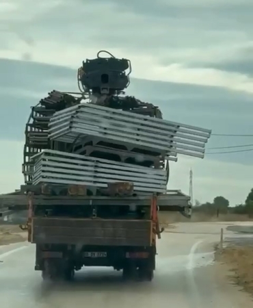 Tehlikeli taşımacılık kamerada