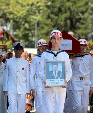 Yalova’da Kore Gazisi Çatalbaş son yolculuğuna uğurlandı