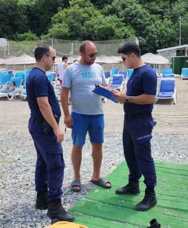 Yalova’da Sahil Güvenlik’ten plajlarda denetim