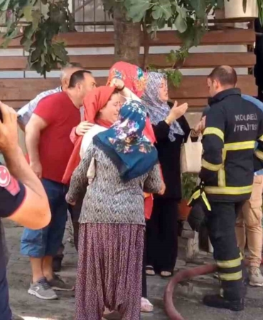 Ağlatan yangın: 1’i bebek 4 kişi dumandan etkilendi