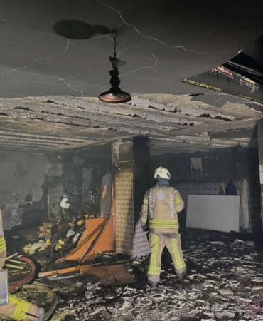 Arnavutköy’de camide yangın