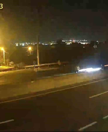 Baba ve oğlun öldüğü kaza kamerada