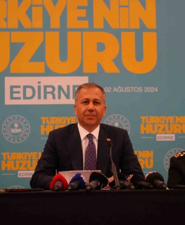 Bakan Yerlikaya: "Edirne’de kişilere karşı suç olaylarında yüzde 12,2 düşüş var”