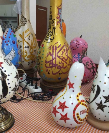 Balıkesir’de ’Kadınlar Kahvehanesi’nde su kabağı işleme atölyesi kuruldu