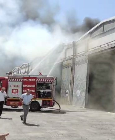 Bandırma Ticaret Borsası’nda yangın