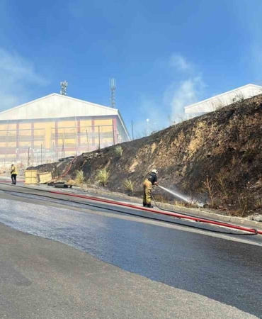 Başakşehir’de geniş alanda ot yangını