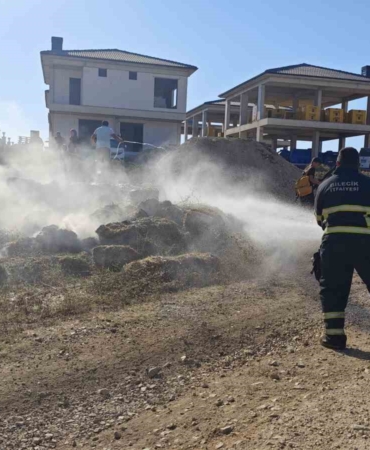 Bilecik’te çıkan saman yangını kısa sürede söndürüldü