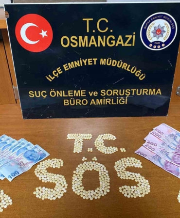 Bursa’da takibe alınan şüpheliden 750 adet sentetik hap ele geçirildi
