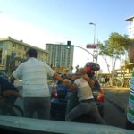 Gaziosmanpaşa’da otomobil ve bisiklet sürücüsünün yol kavgası