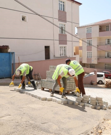 Gebze’de 600 metrelik parke yol yapıldı