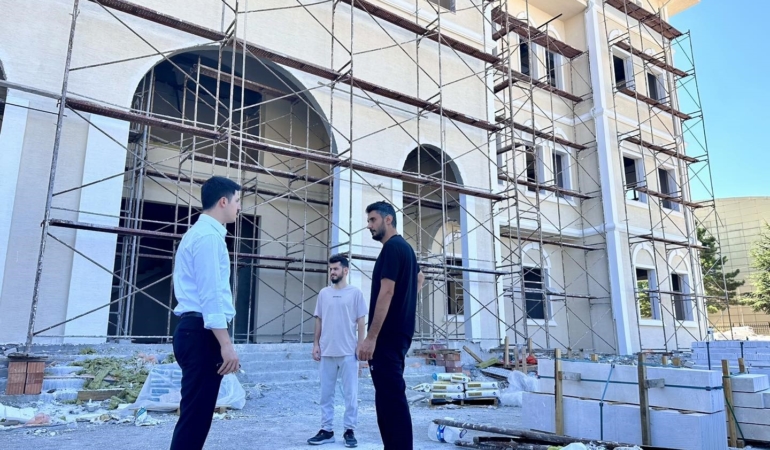 Kaymakam Kahraman, çalışmaları yerinde inceledi