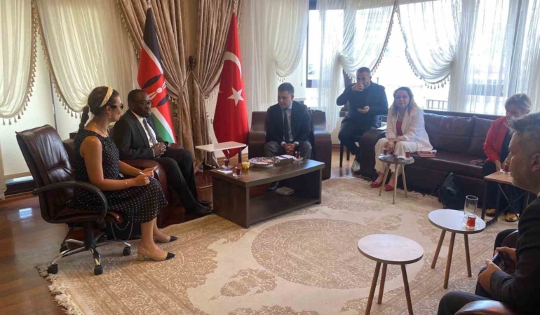 Kenya Büyükelçisi Boiyo’dan SANKON’a ziyaret