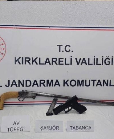 Kırklareli’de huzur güven uygulaması: aranan şahıs yakalandı, silahlar ele geçirildi