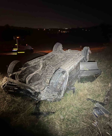 Kırklareli’nde otomobil şarampole devrildi: 1 ölü, 3 yaralı