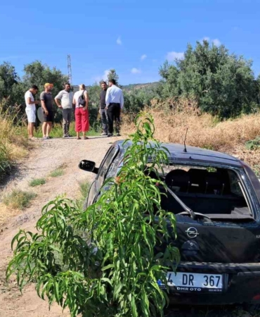 Kontrolünü kaybeden kadın sürücü tarlaya uçtu