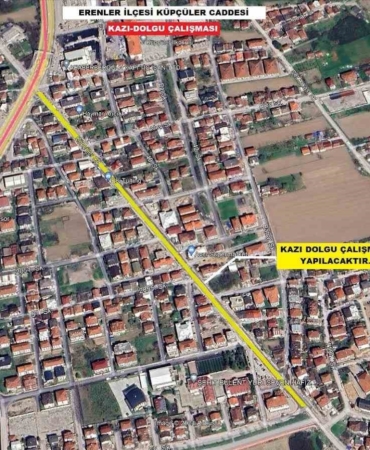 Küpçüler Caddesi yenileniyor