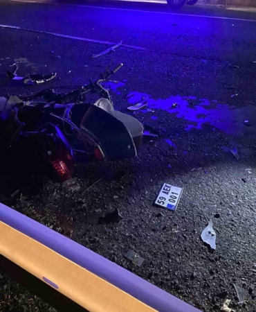 Motosiklet sürücüsü hayatını kaybetti