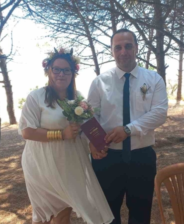 Saros Körfezi’nde nikah kıydılar