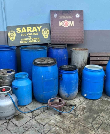 Tekirdağ’da 460 litre sahte alkol ele geçirildi: 1 gözaltı